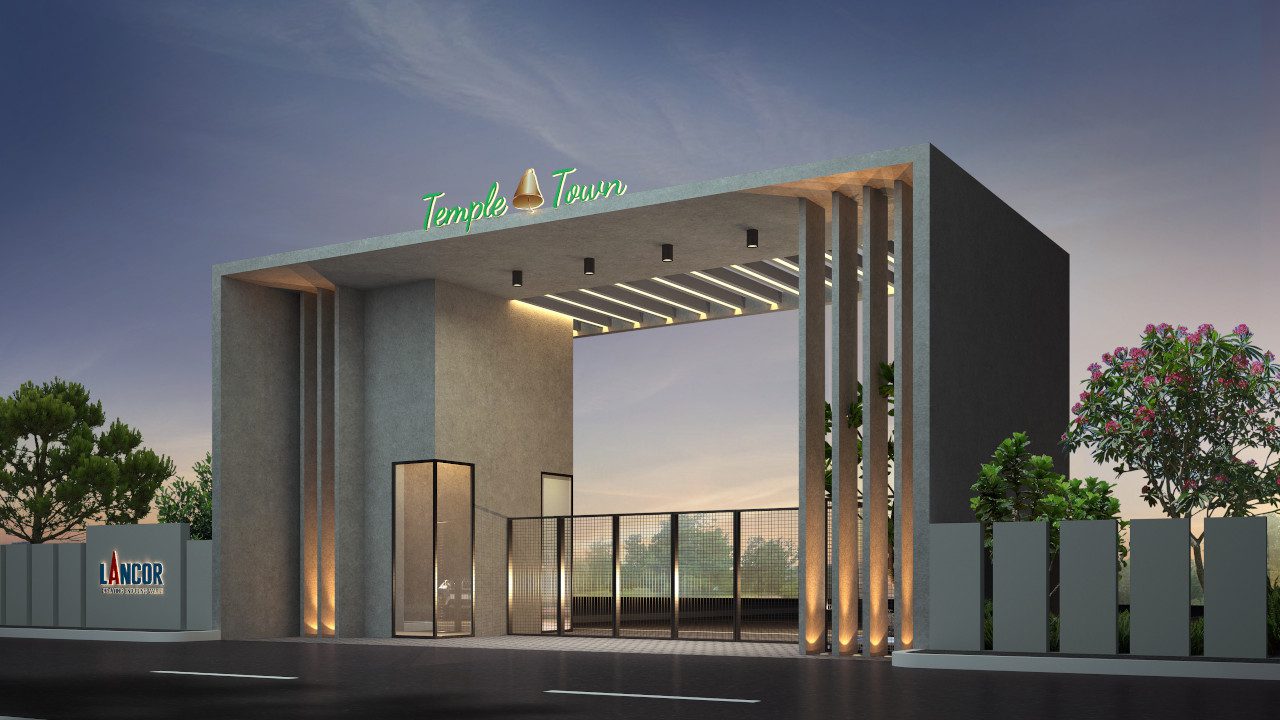 Entrance Lancor Temple Town Villa Plots